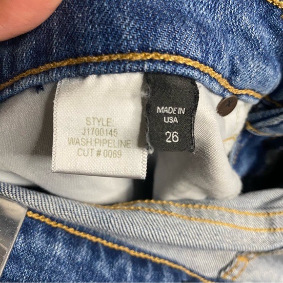 Veronica Beard Ines Straight-Leg Girlfriend Style Paint Splatter Jeans - Picture 7 of 12